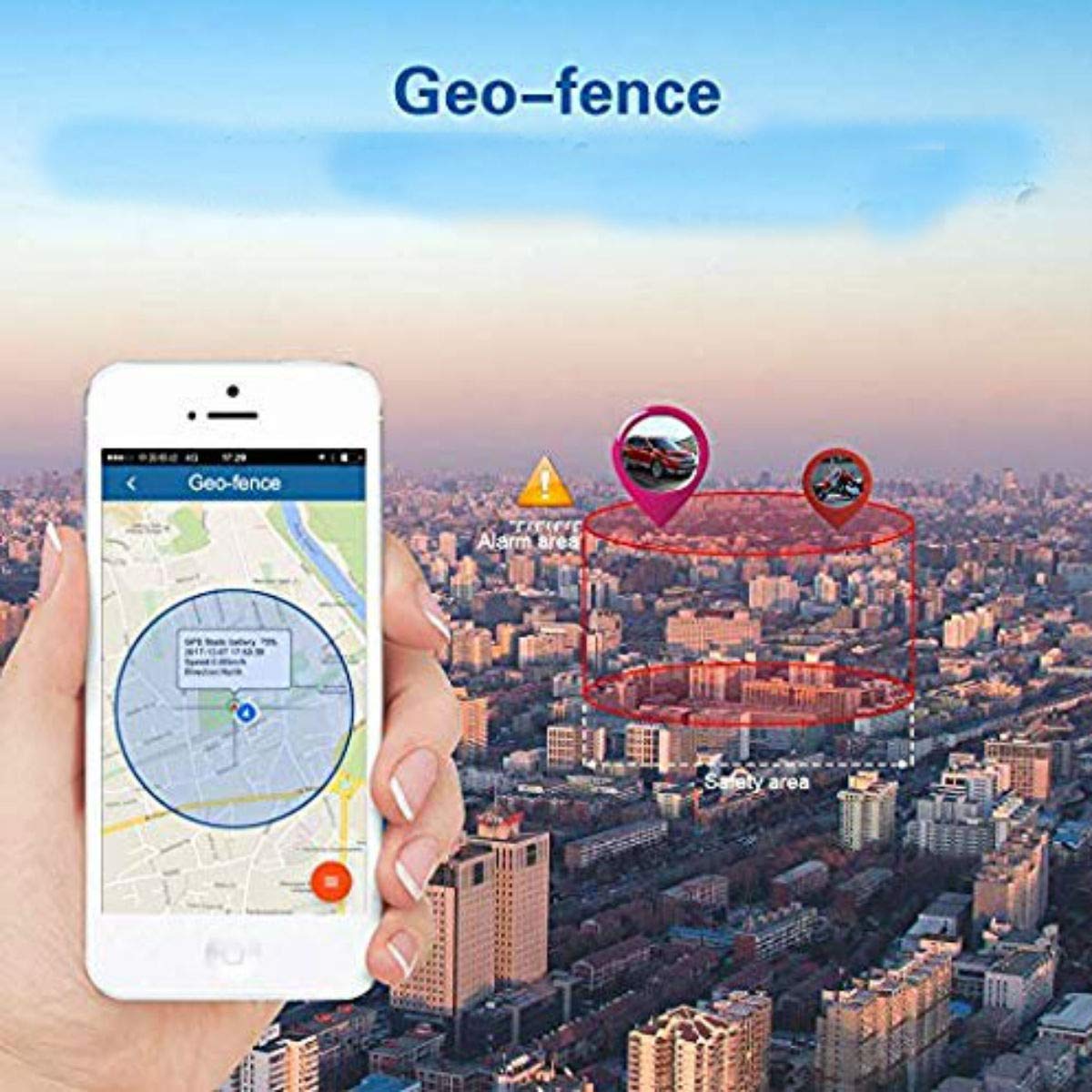 Winnes - Mini localizzatore GPS TK901, mini localizzatore GPS in tempo reale con applicazione per iOS e Android, anti-smarrimento, per portafogli, documenti, borse per bambini