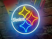 Vista 2 de Queen Sense 12"x12" Steelers Neon Sign Light Man Cave Bar Pub Beer Gift Neon Lamp A114PS