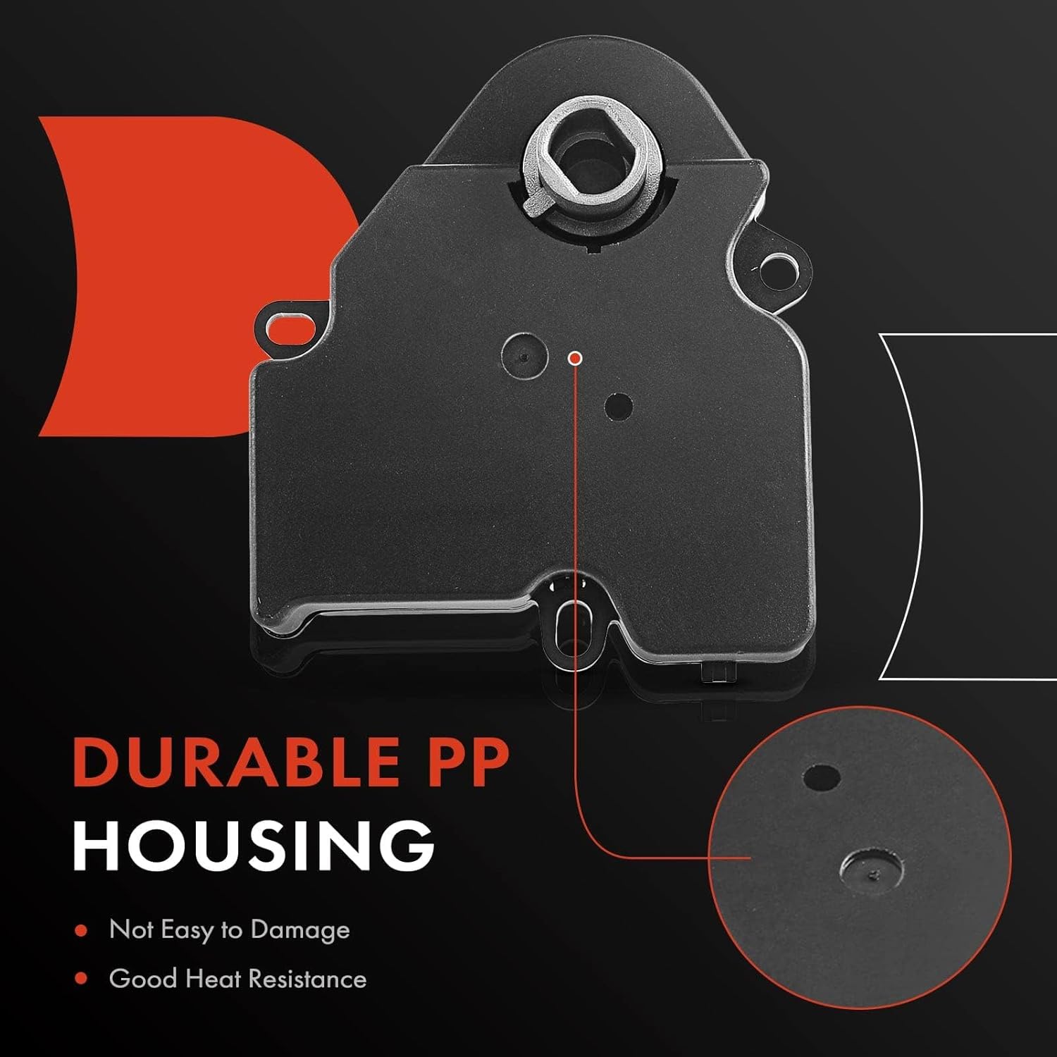 A-Premium HVAC Heater Blend Door Actuator, Compatible with Kenworth T600A 2005-2007, T800 2005-2011, W900 2005-2011 Truck, Heater Water Shut-Off Valve Actuator