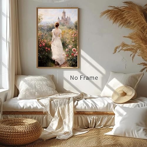 Miniatura 7 de Arte de pared de mujer vintage, cuadro de retrato de mujer, arte de pared de castillo, arte de pared victoriana, lienzo de dama victoriana, pintura