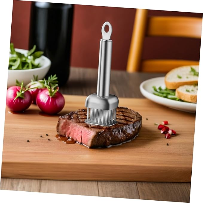 Ablandador de Carne de Acero Inoxidable TOYANDONA 20x6x6 cm miniatura 8