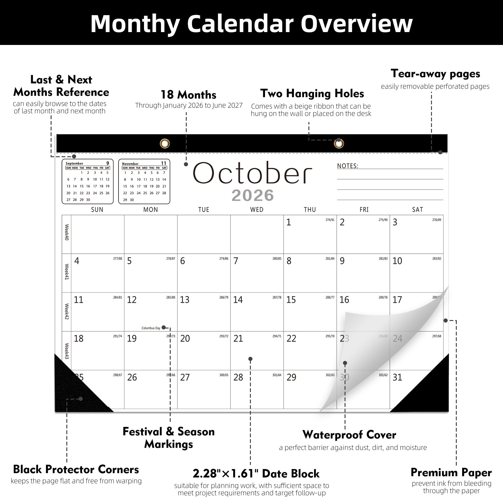 Amazon.co.jp: 壁掛けカレンダー - カレンダー 2026-2027 2026年1月