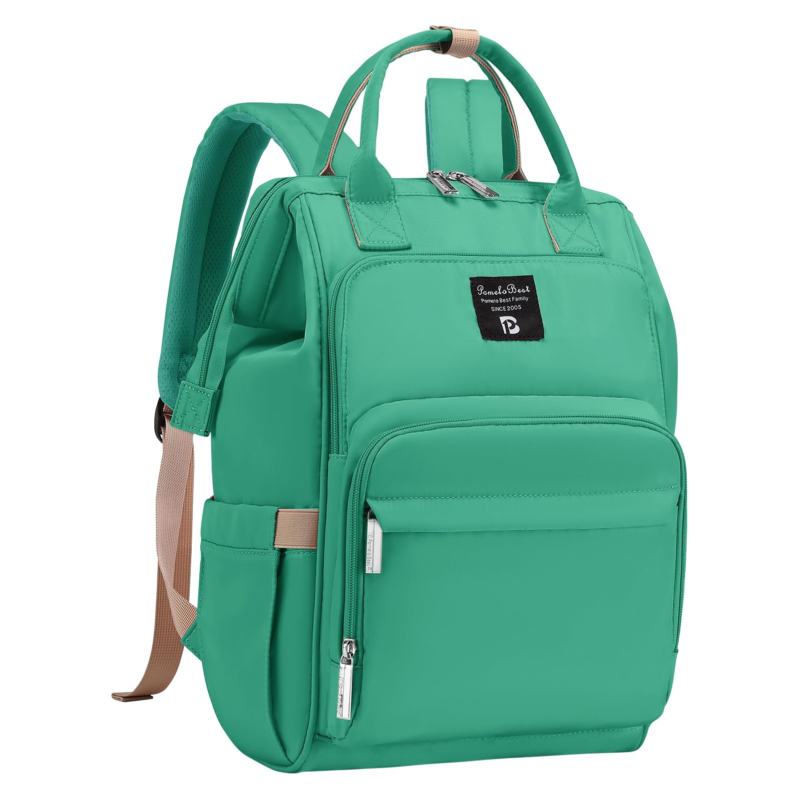 Pomelo Best Zaino Mamma Multifunzione Neonato Fasciatoio Bambino Impermeabile Borsa Stoffa Grande capacità con Materassino fasciatoio, 2 tasche isolanti bottiglia per Viaggiare