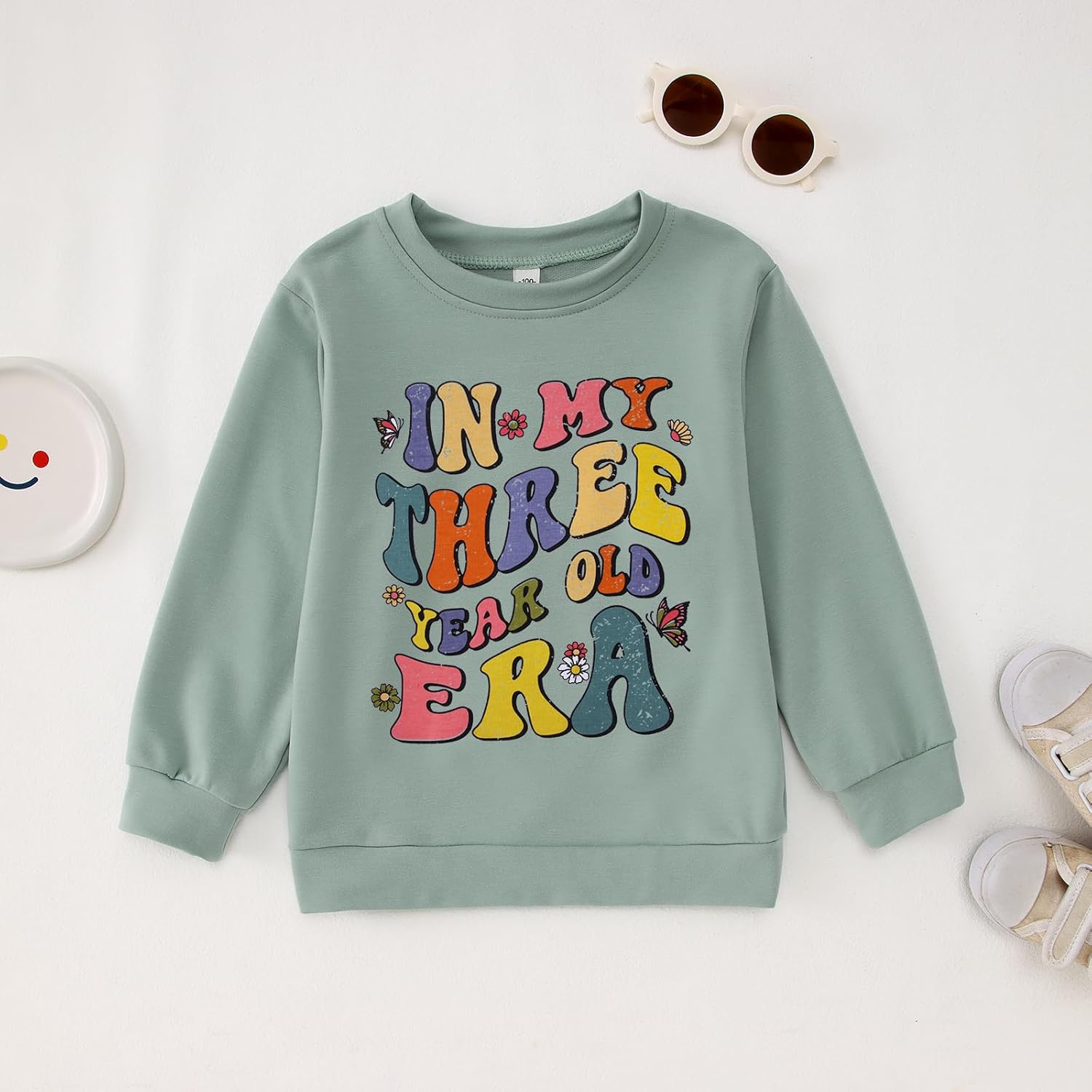 BOUTIKOME In My One-Seven Years Old Era Sweatshirt Toddler Girls 1st 2nd 3rd 4 5 6 7th Birthday Outfit B-day Shirt Pullover - Image 3