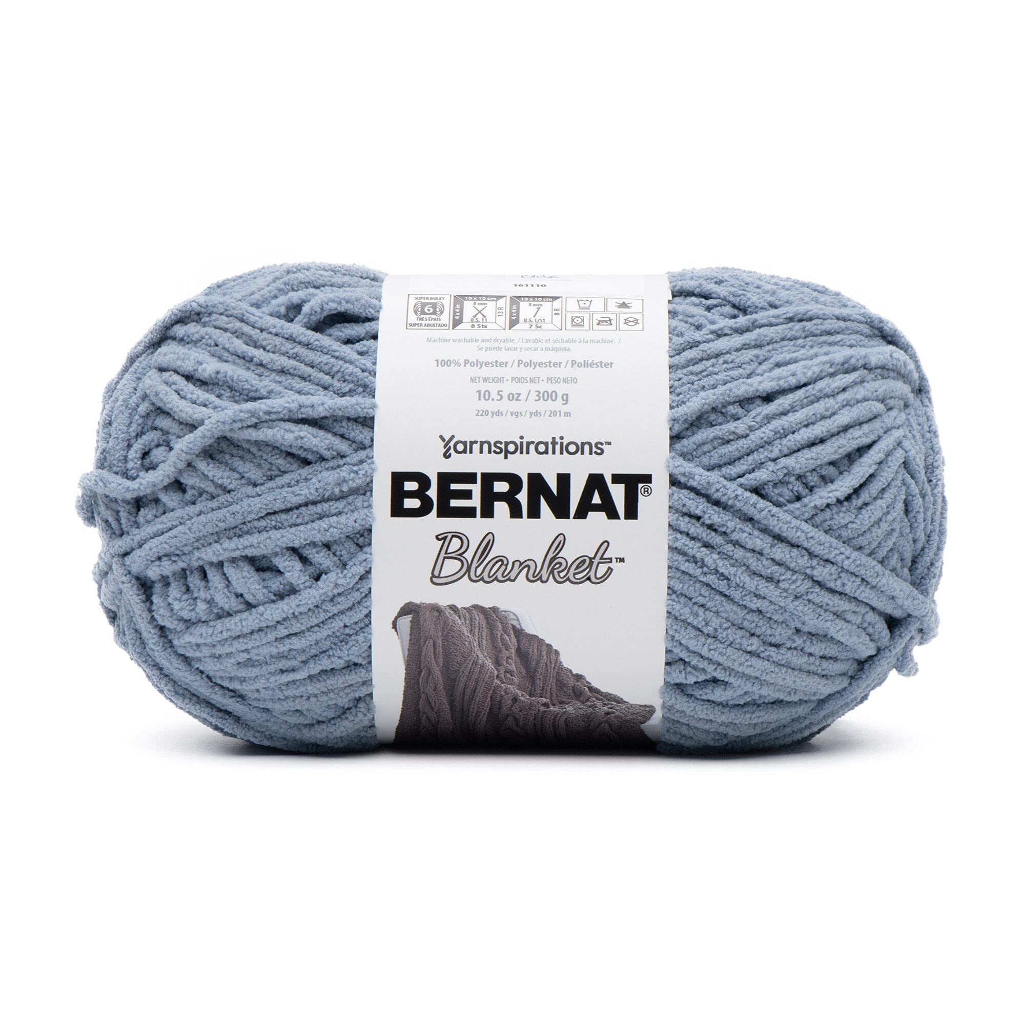 Bernat Yarn Blanket, Grey Blue, 2x300g - Image 2