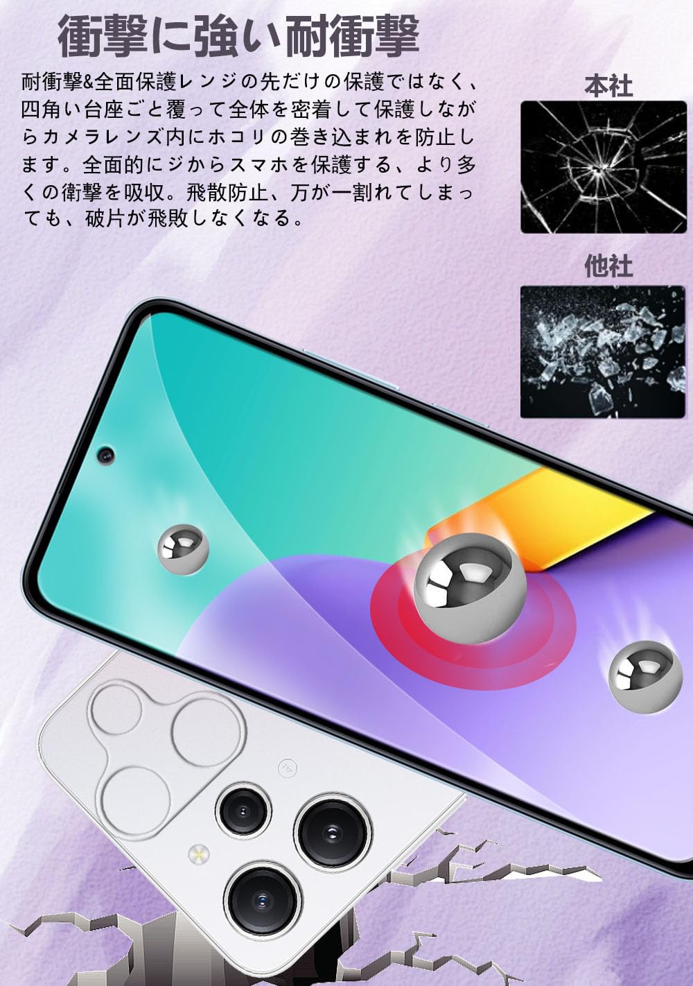 Amazon.co.jp: Xiaomi Redmi 12 5G フィルム【4枚セット】ガラス