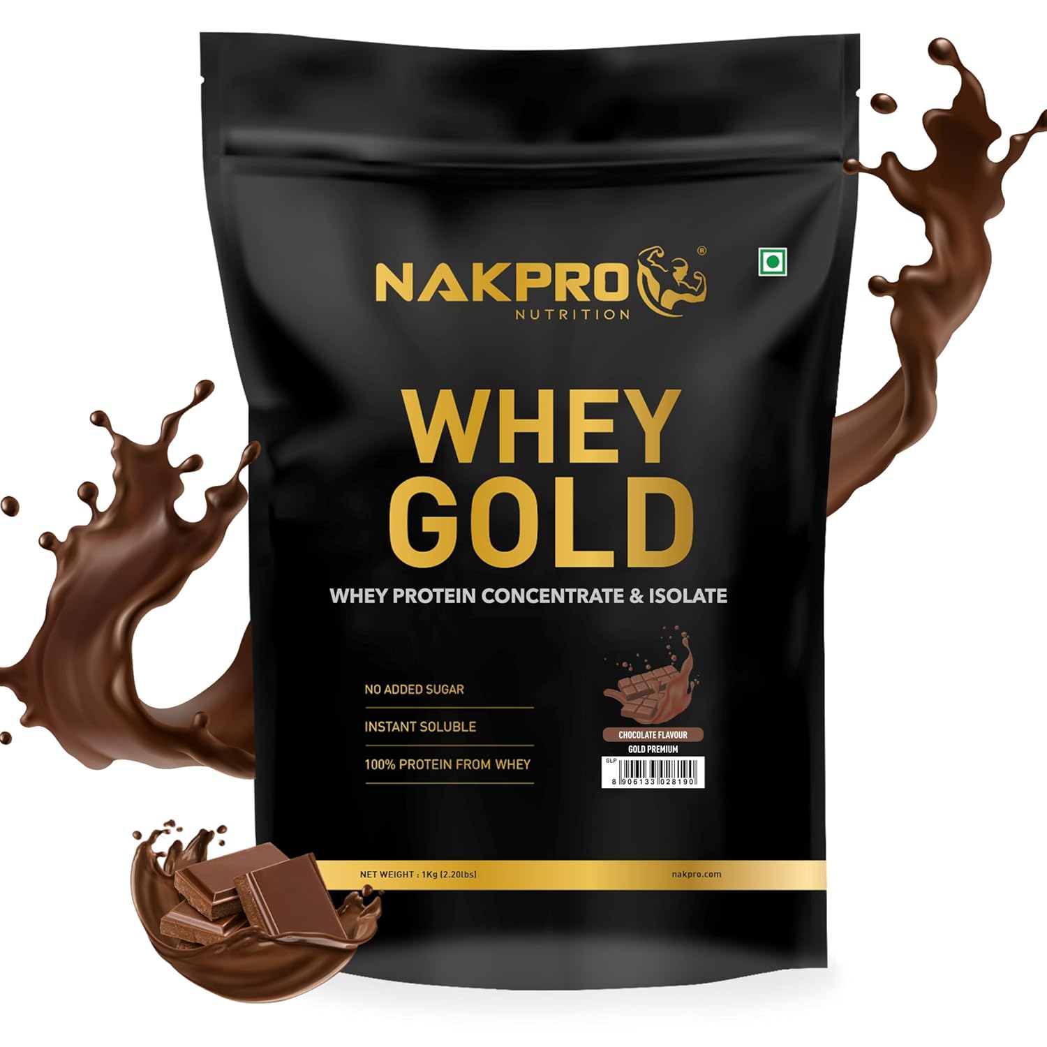 NAKPRO NUTRITION Gold Premium Whey Protein | 1kg Chocolate | 27g Protein | Isolate & Concentrate - Review, Price and Buying Guide