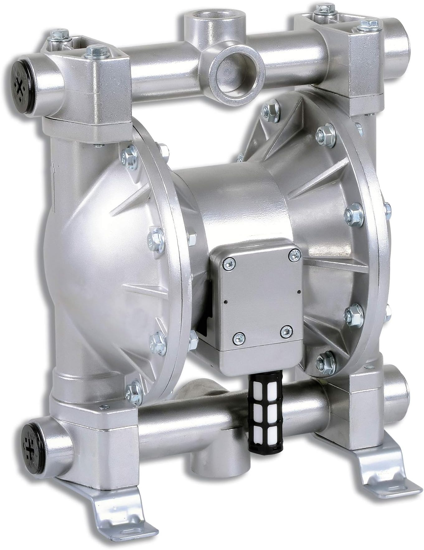 Double Diaphragm Transfer Pump 1" iNCH Nitrile/NBR/Buna-N 24GPM / 90LPM Heavy Duty Aluminium Air Operated Pneumatic for Diesel, Grease, Kerosene and Oil
