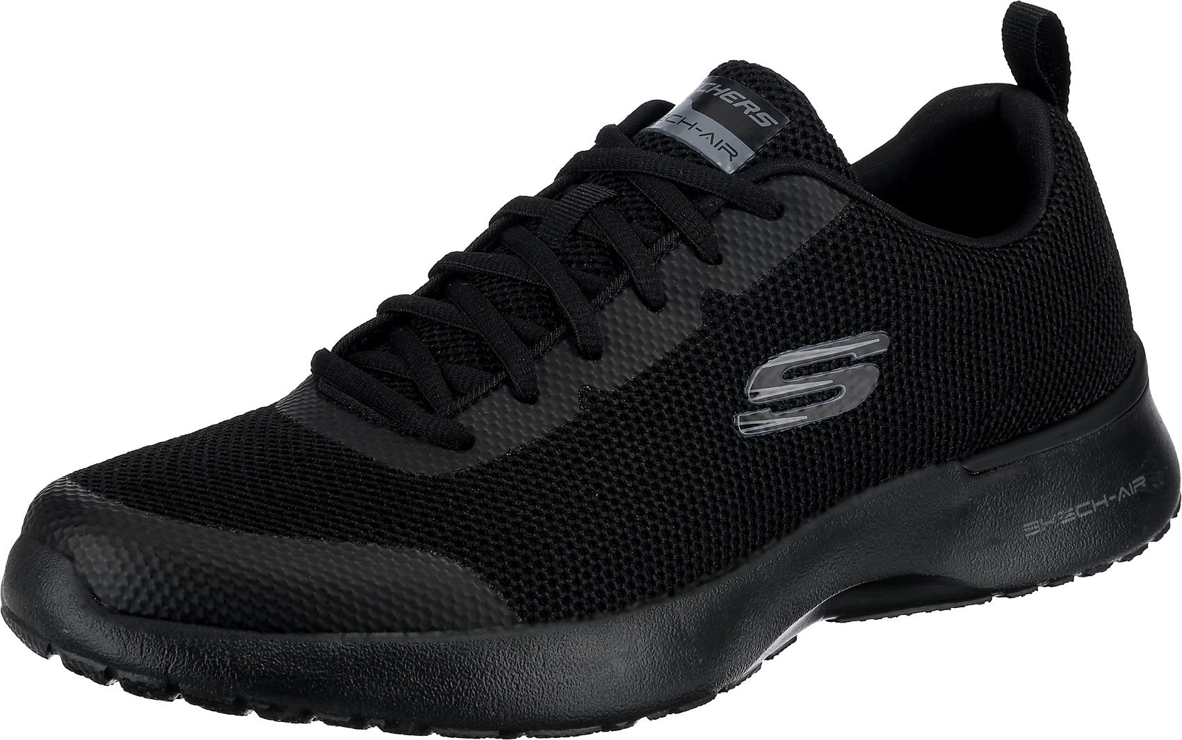 Skechers Men's Skech-air Dynamight Trainers, Blue Black Knit Synthetic Black Trim Bbk, 12 UK