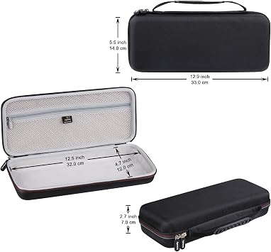 Aproca Keyboard Case Compatible with RK Royal KLUDGE RK61 / Razer Huntsman Mini/Keychron K7 Ultra-Slim Wired 60% Mechanical Gaming Keyboard, Portable Storage Bag for Accessories (Case Only)