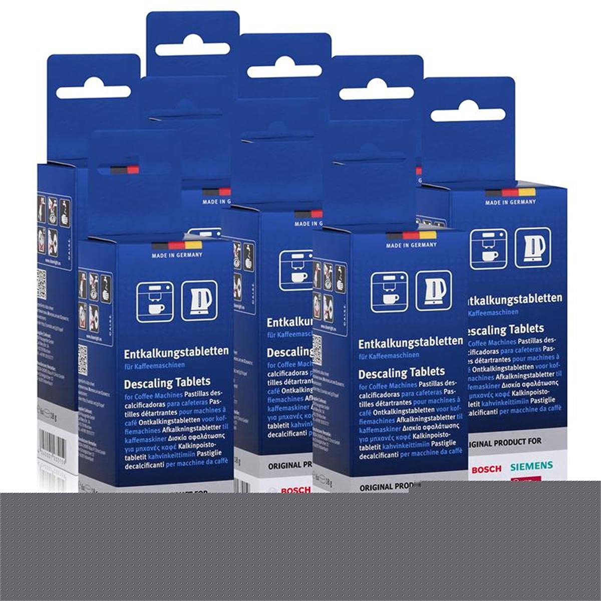 9x Bosch TCZ6002 Entkalkungstabletten für Kaffee Vollautomaten