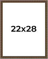 Vista 106 de Marco de fotos completo de madera dorada envejecida de 16 x 20 pulgadas con plexiglás acrílico UV, parte trasera de tablero de espuma y accesorios