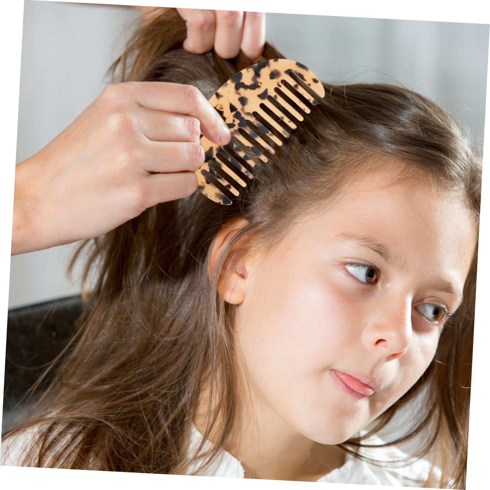 FOMIYES 10piezas Peines De Acetato De Anchos Para Desenredar El Cabello Peines Portátiles Antiestáticos Para Uso Casa y Salón