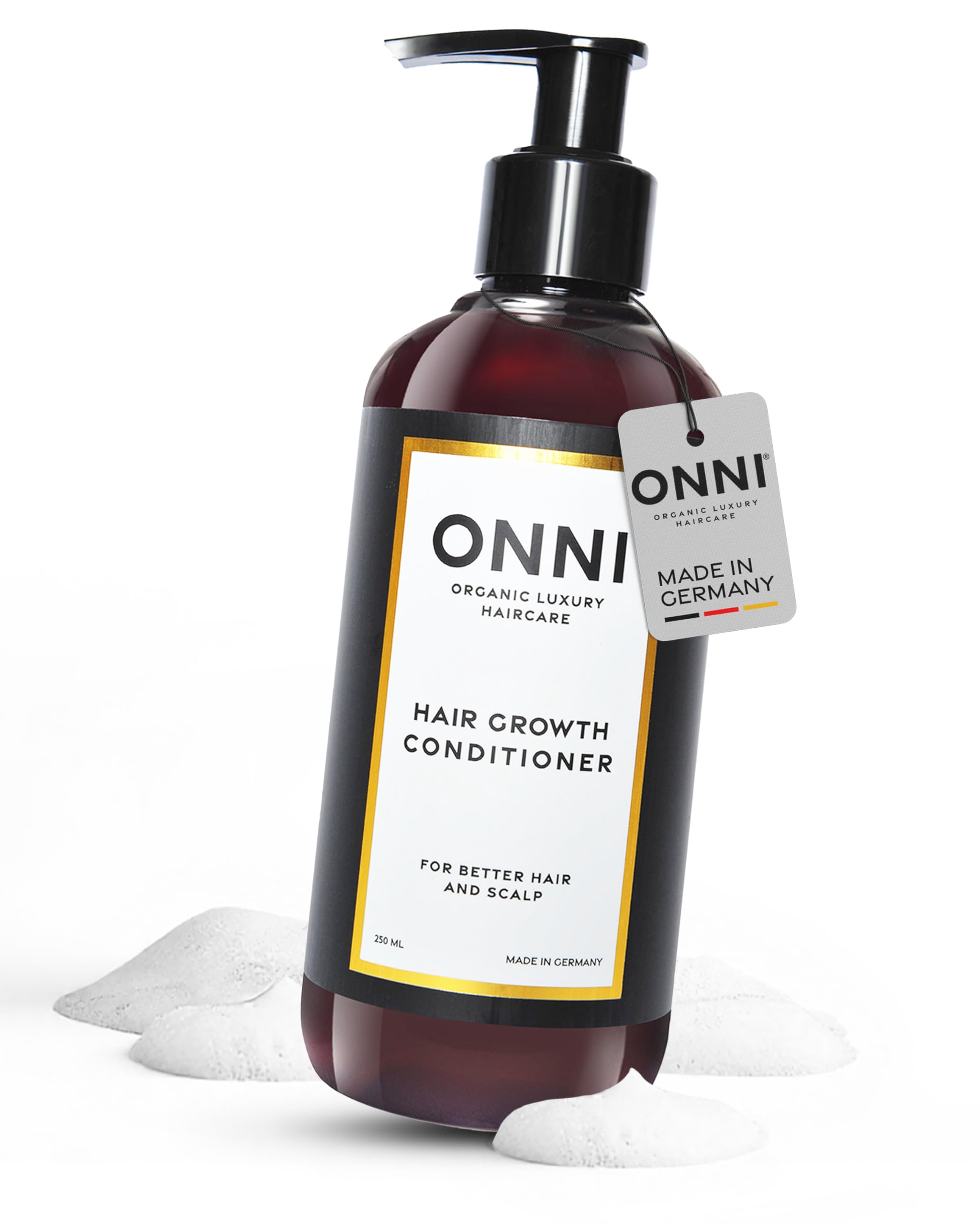 ONNI – Conditioner für Haarwachstum 250ml– Haarpflege mit Follicusan & Koffein – Hair Growth Haar Spülung für glänzendes, gepflegtes Haar – mit wertvollen Extrakten – silikon- & parabenfrei