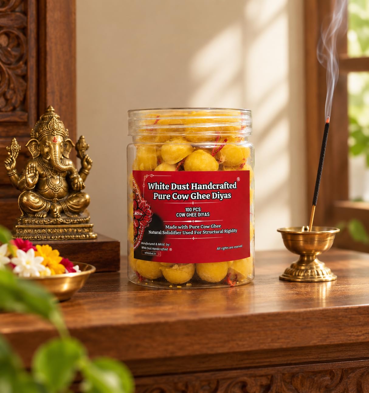 Pure Ghee Diyas - Authentic Pooja Lights -3 Pure Ghee Diyas - Authentic Pooja Lights -3