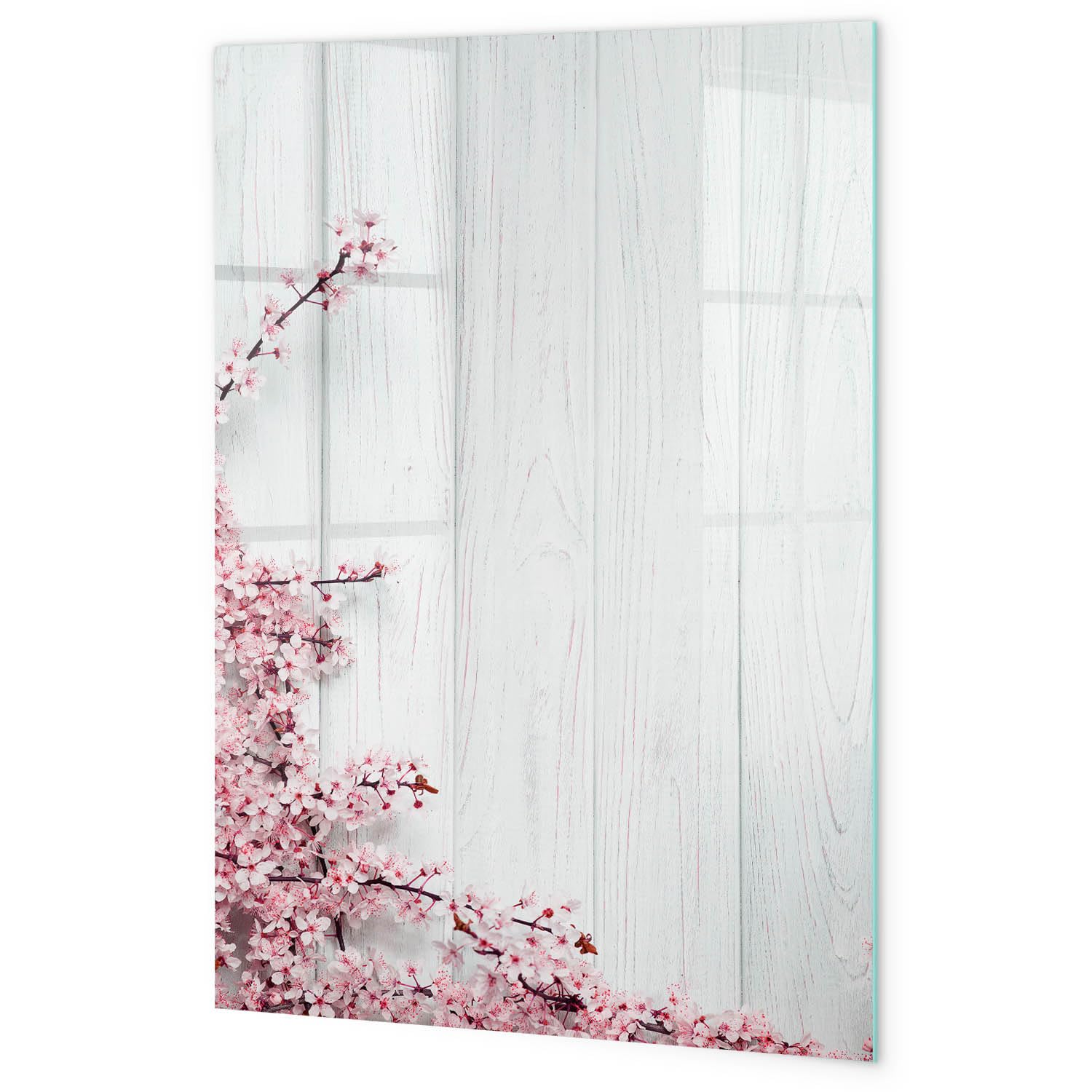 Lavagna da parete per appunti 70x100 cm | Fiori sul legno