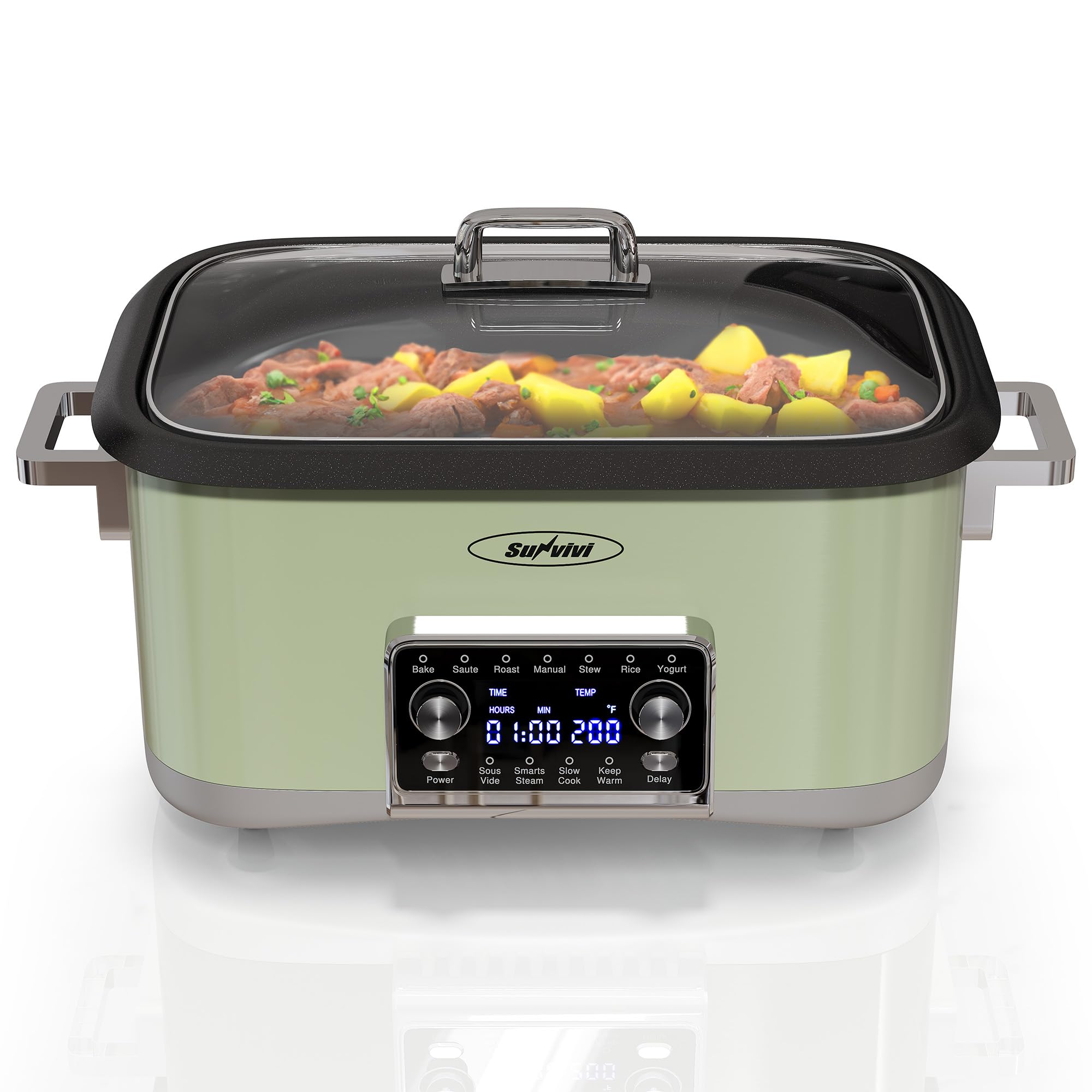 Sunvivi 8 Quart Slow Cooker Roaster Oven