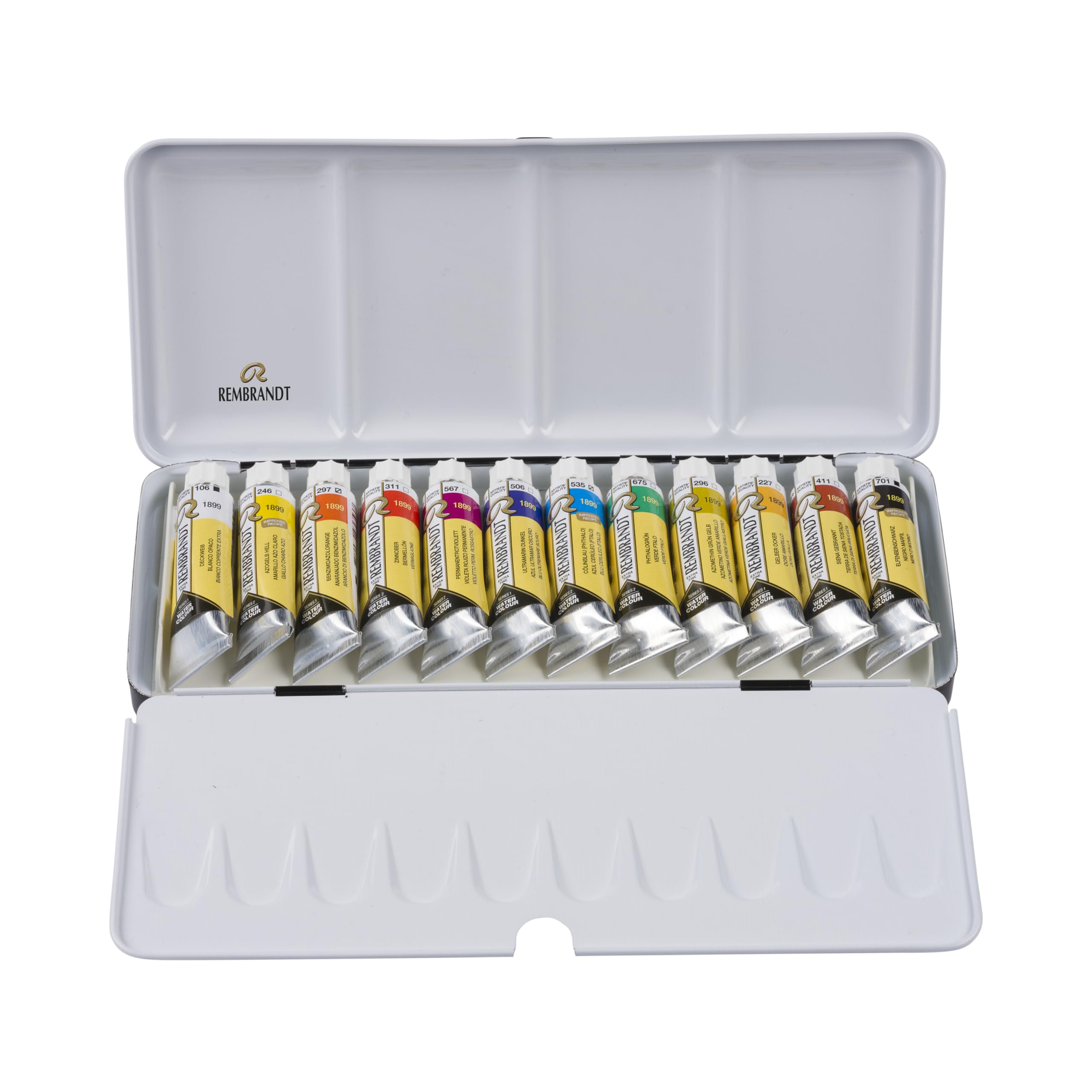 Aquarelle Rembrandt coffret métal de 12 tubes pour portraits d'exception