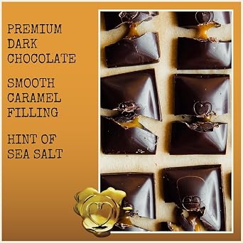 Chocolove Salted Caramel Chocolate Bars | 55% Cocoa | Silky Caramel with a Hint of Salt | Made with Premium Chocolate | Non-GMO, Gluten-Free, 3.2 oz Bar (10 Pack)
