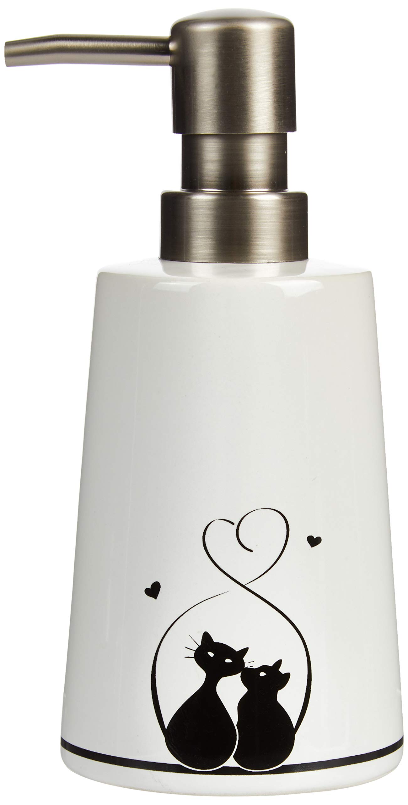 Dispenser Sapone Liquido Ceramica Maonie - Elegante E Pratico Per Il Bagno, 300 Ml, Nero Opaco - Foto 4