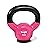 Yes4All Vinyl Coated Kettlebell With Protective Rubber Base, Strength Training Kettlebells for Weightlifting, Conditioning, Strength & Core Training (5 LBS - Pink)