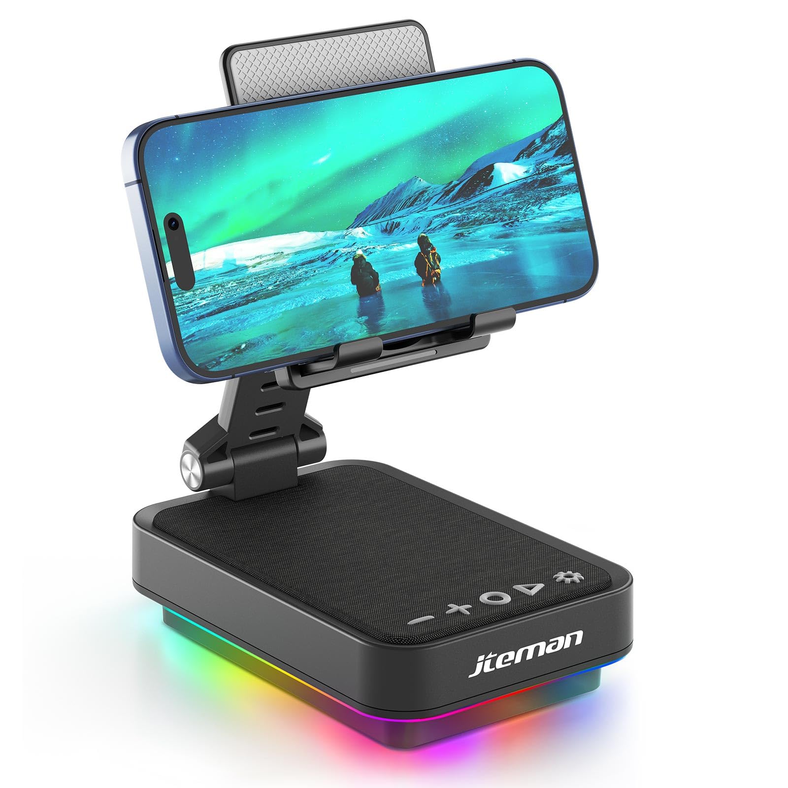 Amazon.com: JTEMAN Gifts for Men Women Cell Phone Stand with Wireless  Bluetooth Speaker and Atmosphere Light Unique Birthday Gift for Dad Mom Husband  Cool Tech Gifts Ideas : Electronics