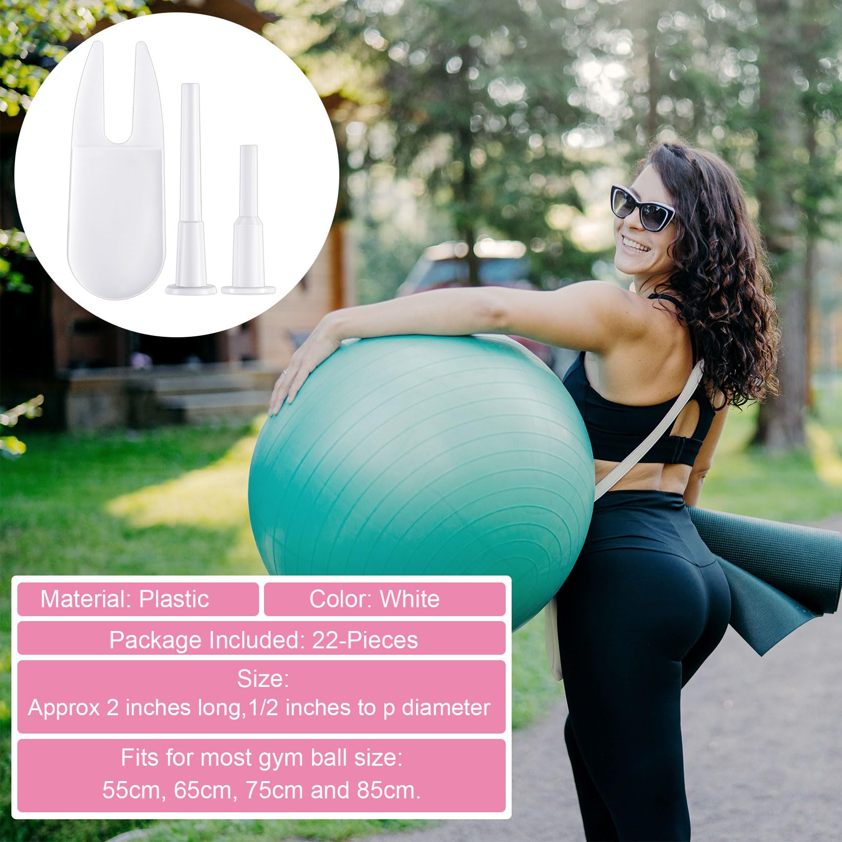 12 Stuks Yoga Ball Plug Vervangingsset Fitness Ball Air Stopper Pin Adapter En Puller Oefenventiel Plug Voor Opblaasbaar Bed Zwembad
