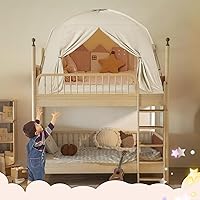 Vista 2 de Tiendas de cama para niños y adultos, portátil, 100% transpirable y 85% opaca, tienda de juegos y sueños para niños pequeños, 3 puertas gran espacio