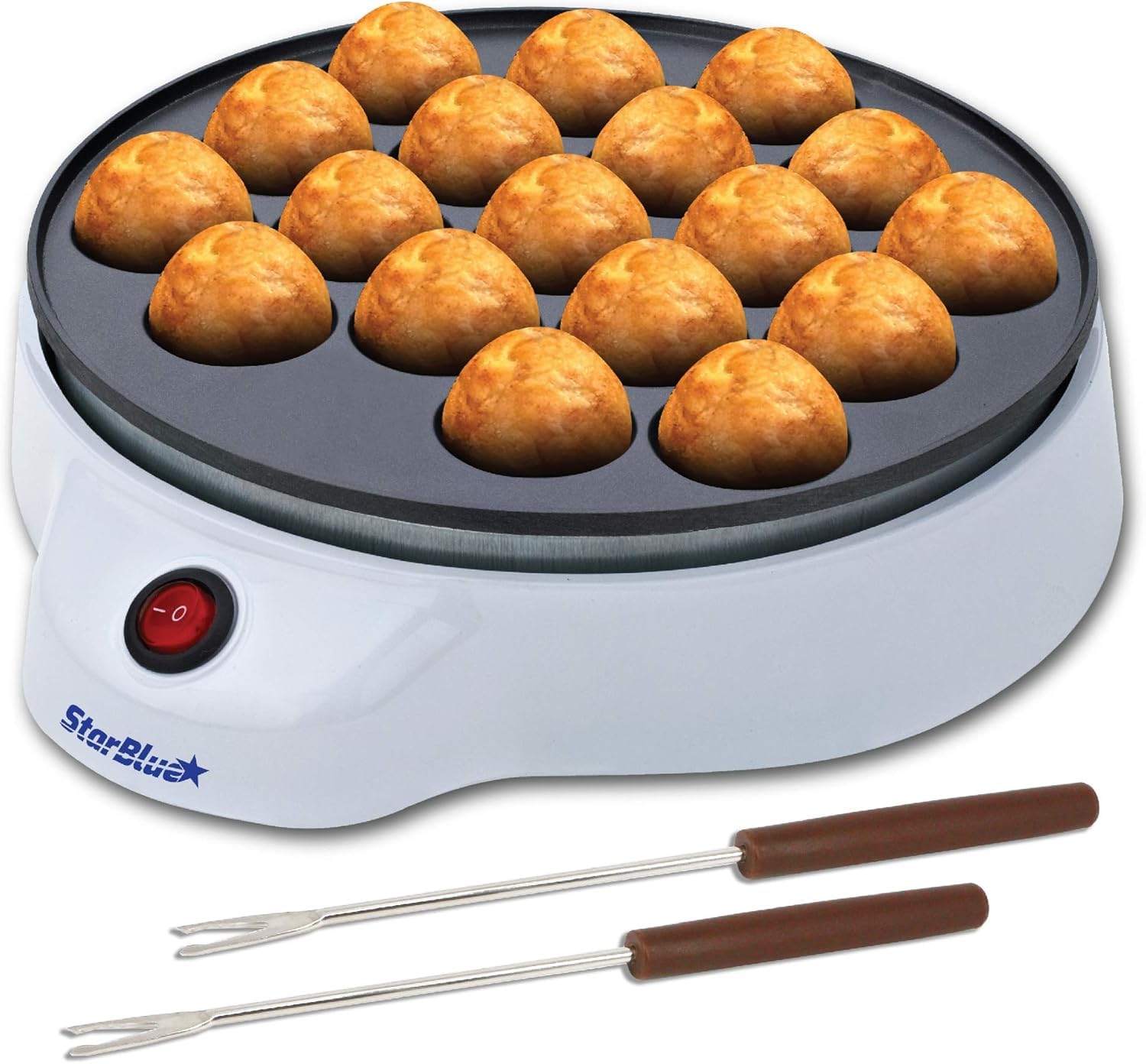 StarBlue Macchina per Takoyaki Elettrica 650W 220-240V 50/60Hz Spina Europa