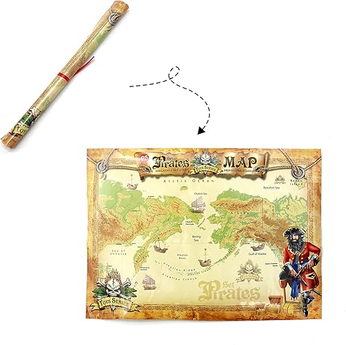 Miniatura 4 de Juego de accesorios de disfraz de pirata para niños, accesorios de juego de rol para fiestas infantiles (espada de plástico, monedas de pirata,