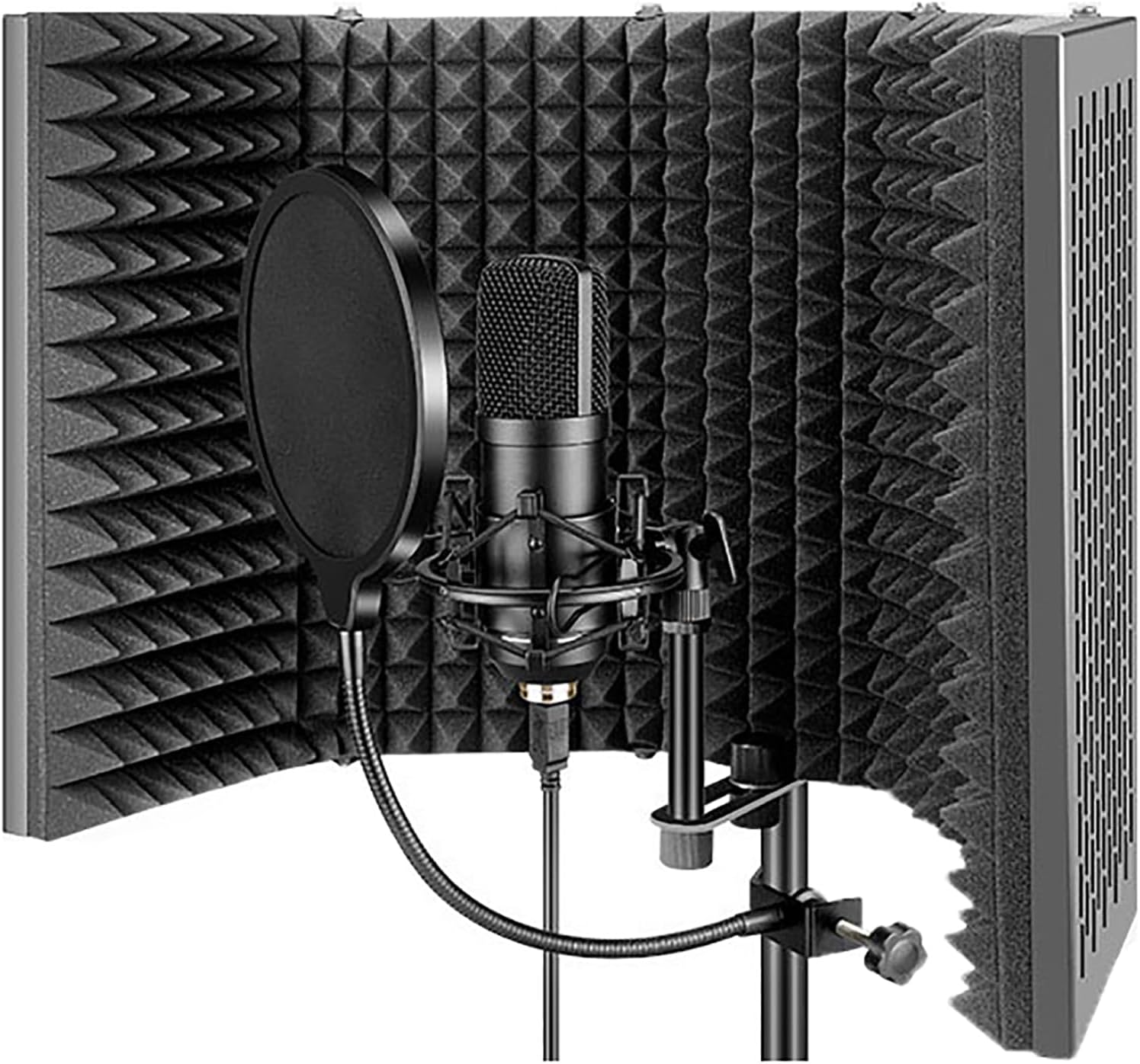 Microphone Isolation Shield,Studio Recording Microphone