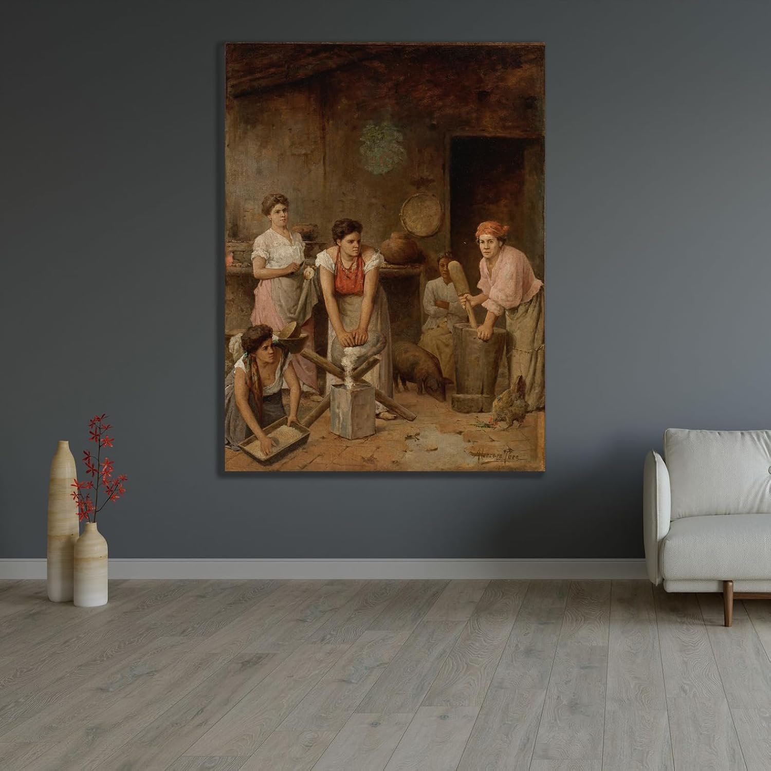 ArtDirect Untitled (Creole Cuisine) (1904) Unframed Art Print Giclee Poster by Antonio Herrera Toro - Ready for Framing with Customization Sizes 7x10, 10x14, 15x20, 24x32, 36x48 and 45x60 inches