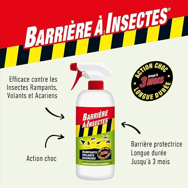 BARRIERE A INSECTES Vaporisateur contre les Insectes Rampants, Volants, Acariens, Prêt à l'emploi, 1 L, BARSEC1000N - 4
