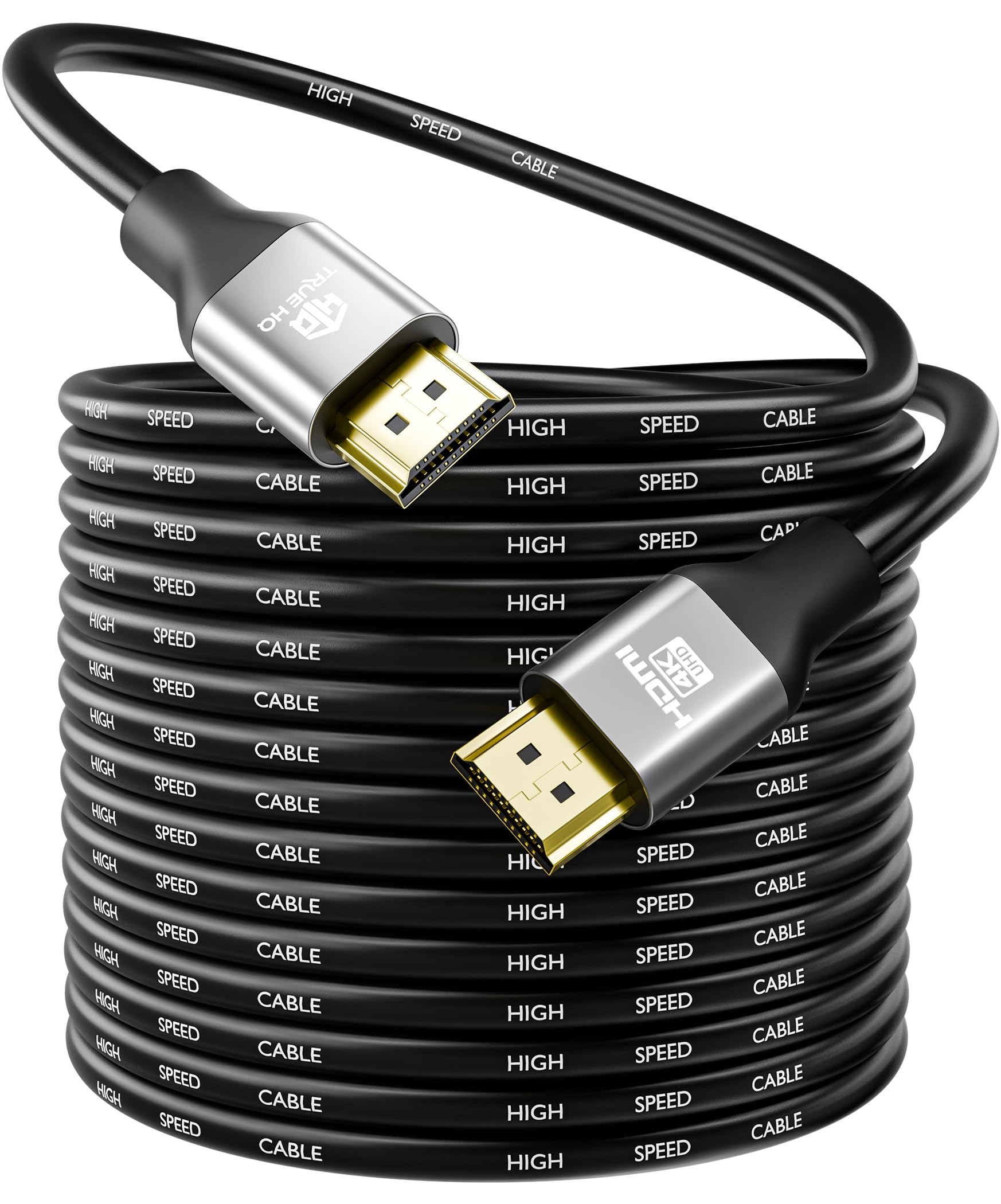 4K HDMI Cable 20m, High Speed 18Gbps (HDMI 2.0), 4K@60Hz Ultra HD with HDR10, ARC, HDCP 2.2 and Ethernet – Long Lead for TV, Projector, Monitor, PS5, Xbox