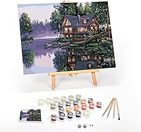 Vista 32 de Ledgebay Kit de pintura por números para adultos, lienzo enmarcado para principiantes a avanzados, kit de pintura por números, incluye juego