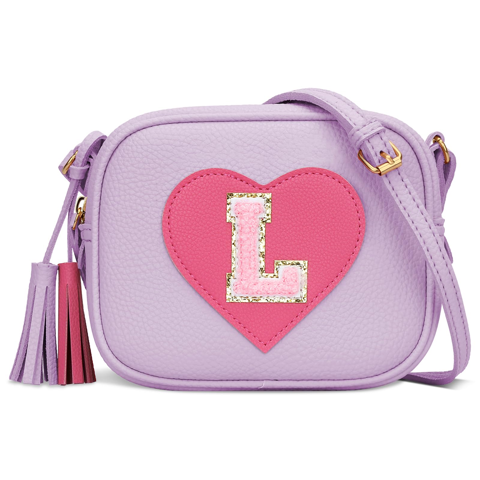 KKXIU Birthday Gifts for Girls Initial Toddler Purse Cute Kids Crossbody Bag