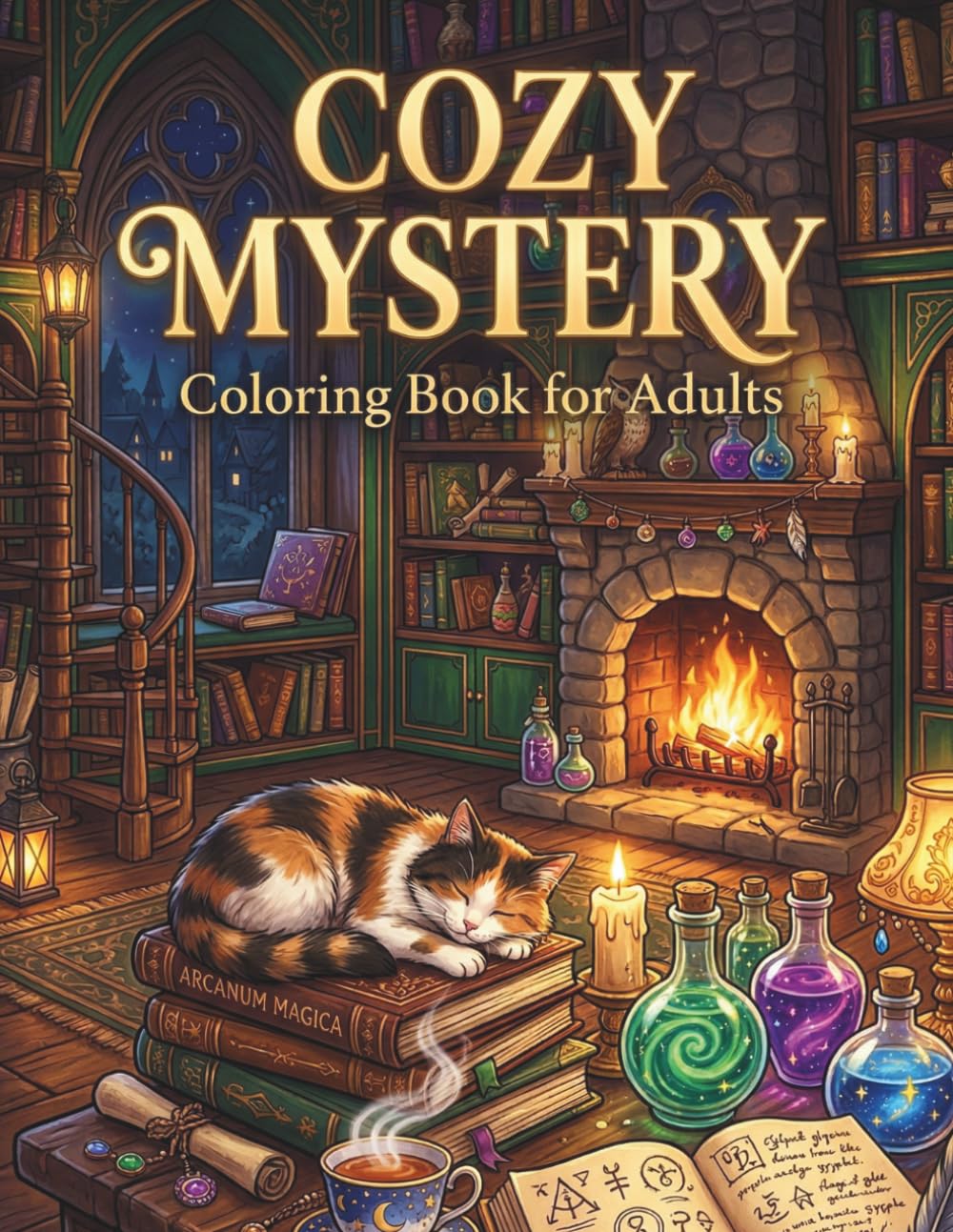 Cozy Mystery: Coloring Book for Adults