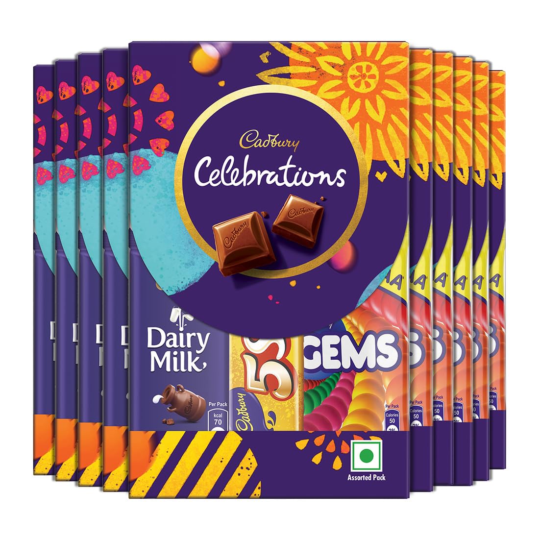 Cadbury Celebrations Assorted Chocolate Diwali Gift Pack, 56.22 g (Pack of 10) (B07F6C9D67) Amazon Price History, Amazon Price Tracker