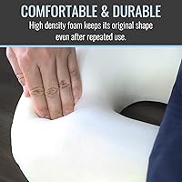 Vista 6 de DMI Seat Cushion Donut Pillow and Chair Pillow for Tailbone Pain Relief, Hemorrhoids, Prostate, Pregnancy, Post Natal, Pressure Relief and Surgery