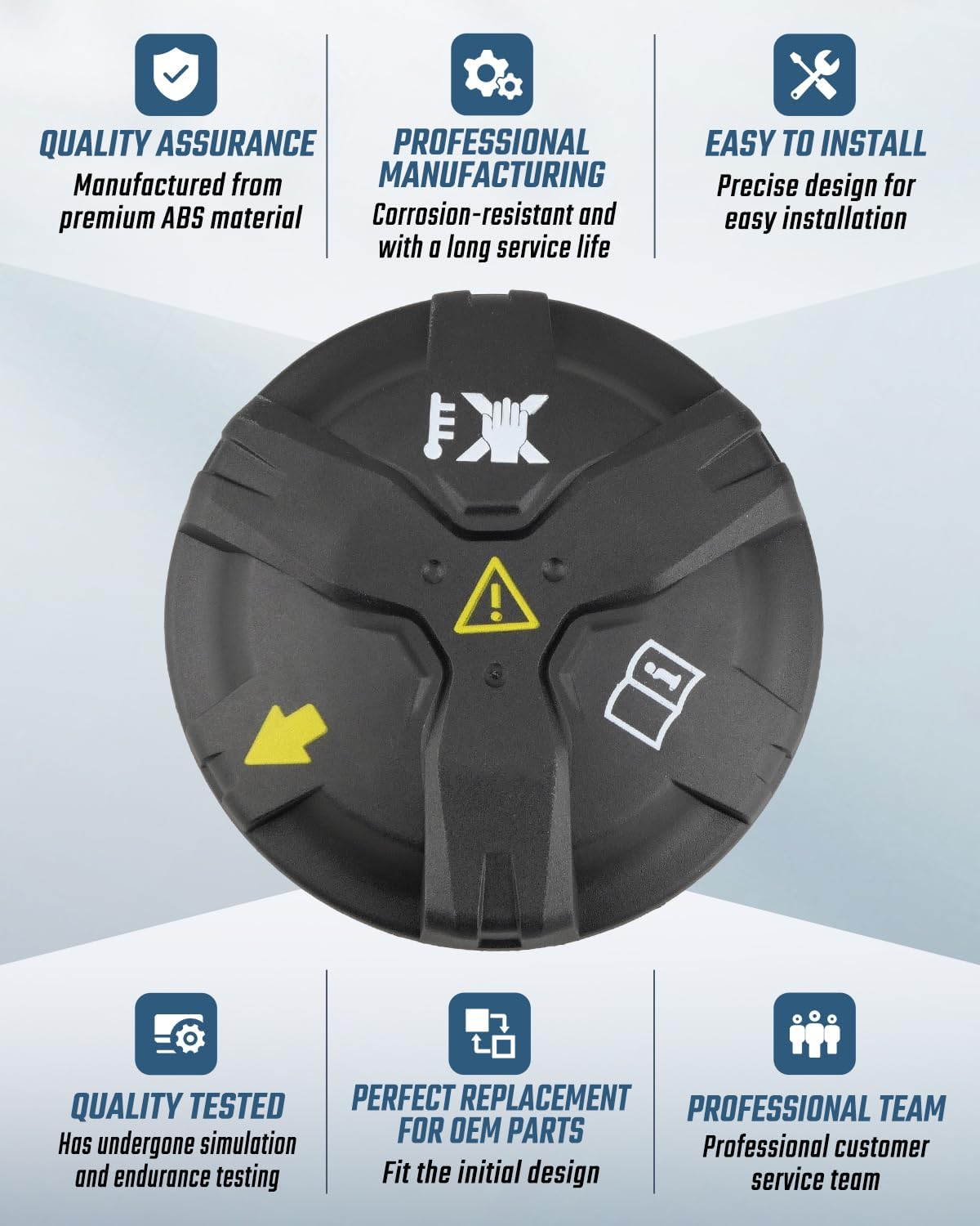 Coolant Reservoir Cap Replace 17138665638 Fit for BMW 2.0L 3.0L X4 Z4 230i 330i 430i 530i 540i 740i 750e M2 M340i M440i