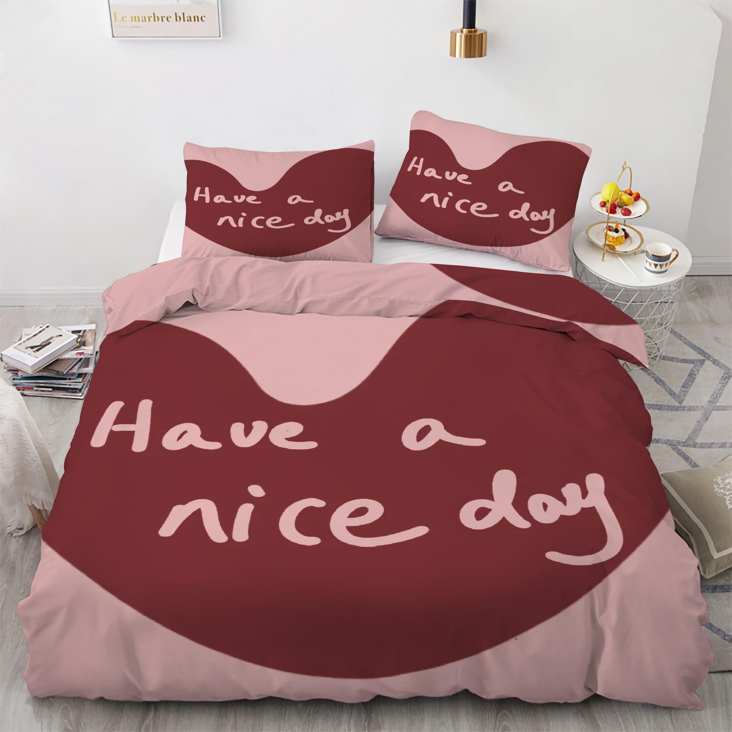 Housse de couette 240 x 260 rose pour transformer votre chambre en nid douillet