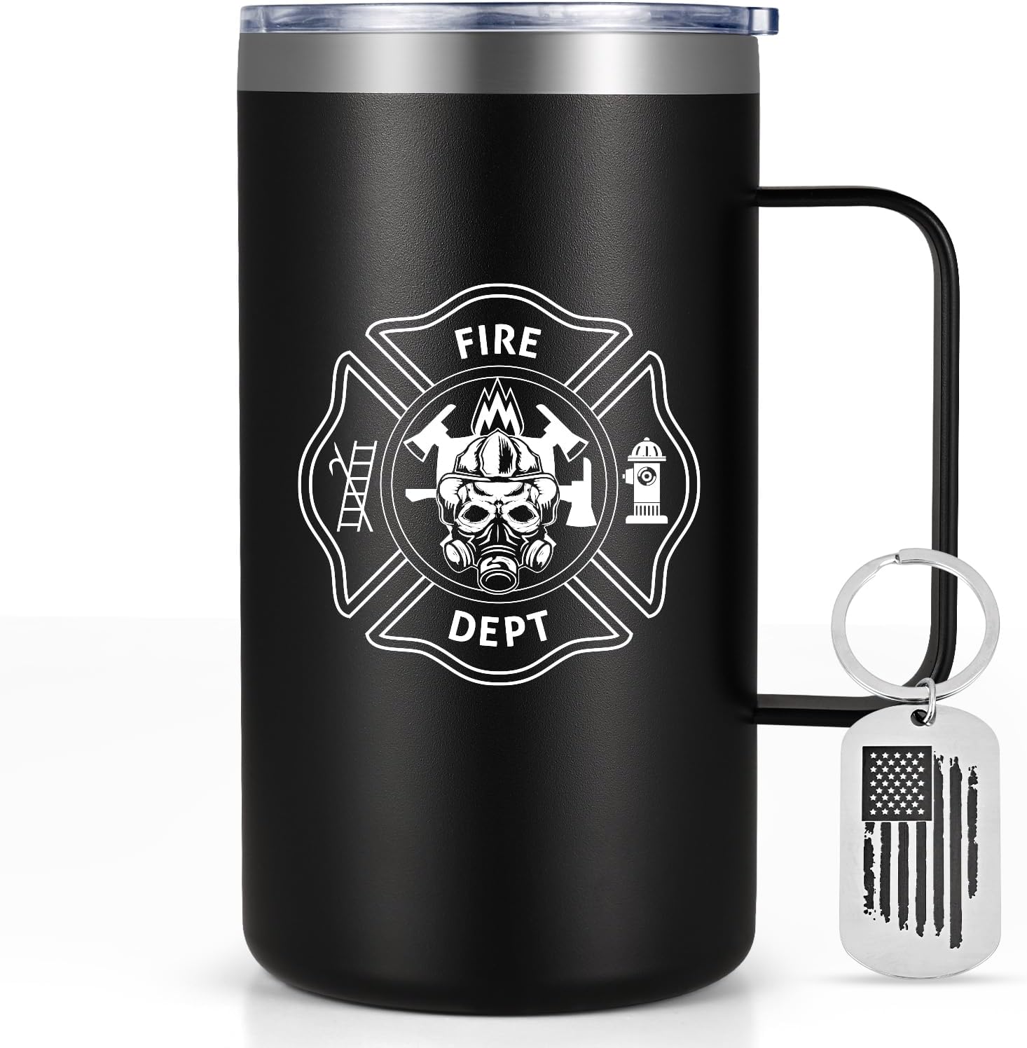 Firefighter Gifts for Men Stainless Steel Travel Tumbler