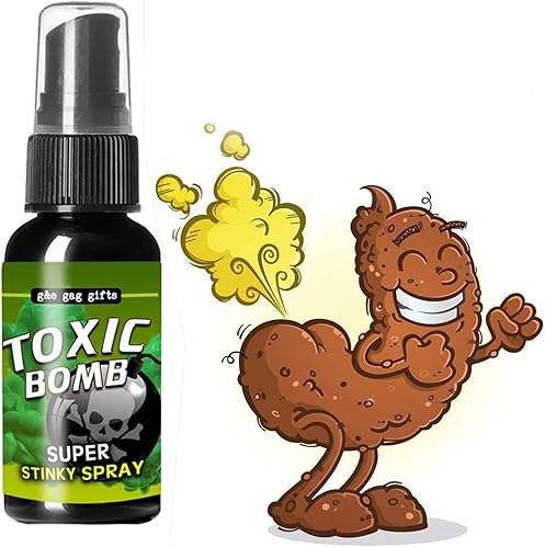 Mingkai Pedo líquido de 1.0 fl oz  potente espray de pedo de culo  Broma broma en aerosol puede apestar bomba de gas apestoso, no tóxico, huele a