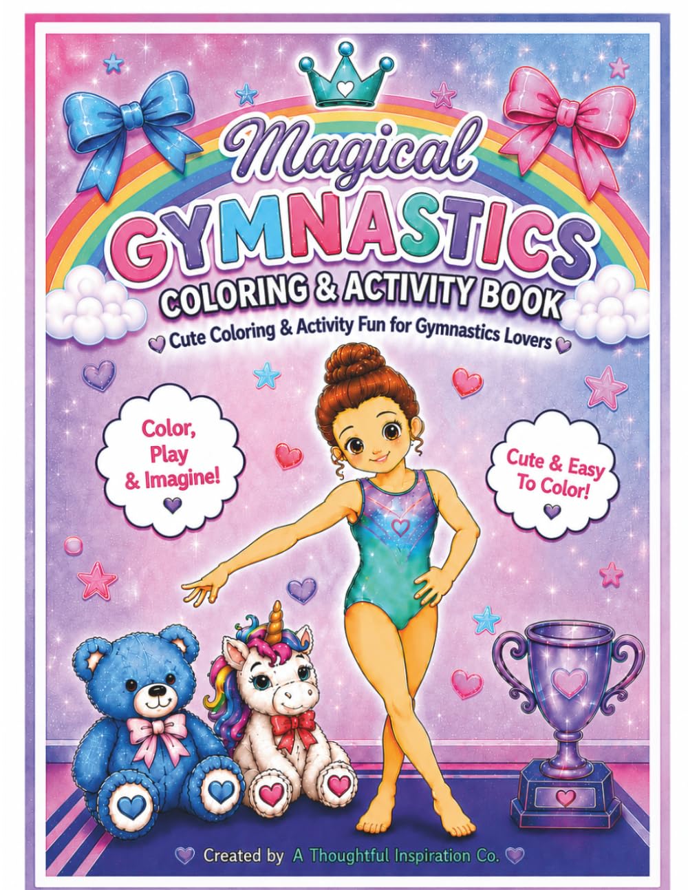 Magical Gymnastics Coloring & Activity Book: Cute Coloring & Activity Fun for Gymnastics Lovers