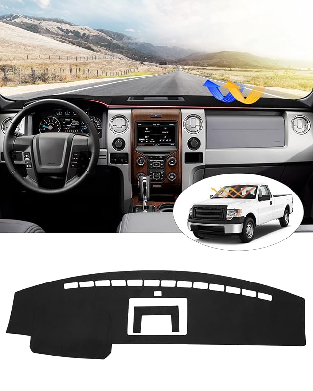 Capa para Painel CARTIST para Ford F-150 2009 a 2014 com base antiderrapante