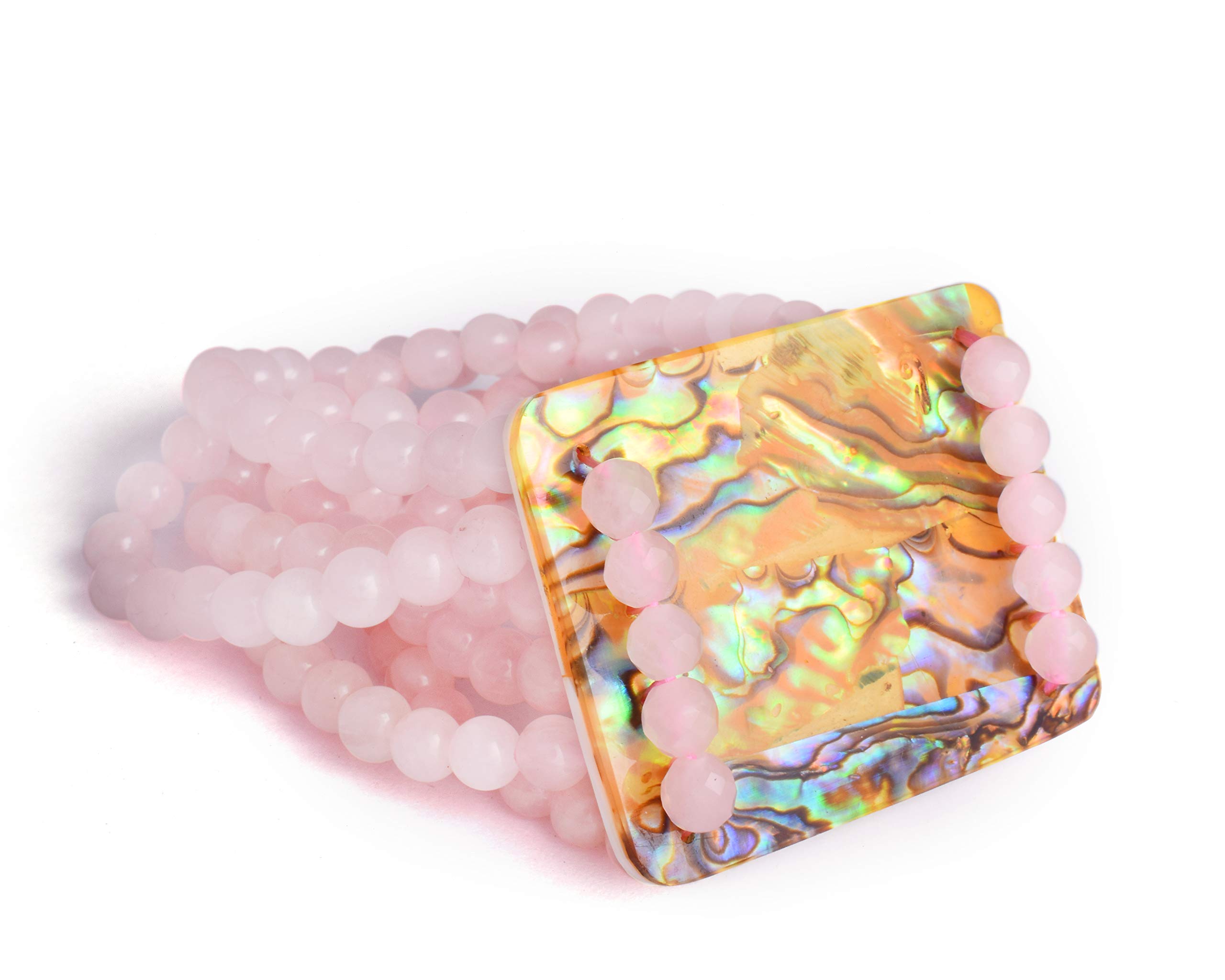 See full amazon price history chart for Gempro Genuine Rose Quartz Abalone Layered Design Stretch Bracelet for Women, Pink Gempro Genuine Rose Quartz Abalone Layered Design Stretch Bracelet for Women, Pink (B08PDFS451) Amazon Price History, Amazon Price Tracker