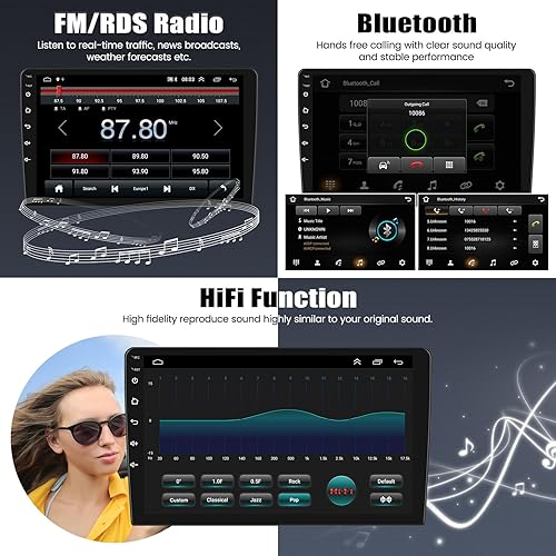 Miniatura 4 de 2+32G Android 13 Car Stereo para Hyundai Verna Accent Solaris 2010-2016 con Apple Carplay y Android Auto, radio de coche de 9 pulgadas con enlace de