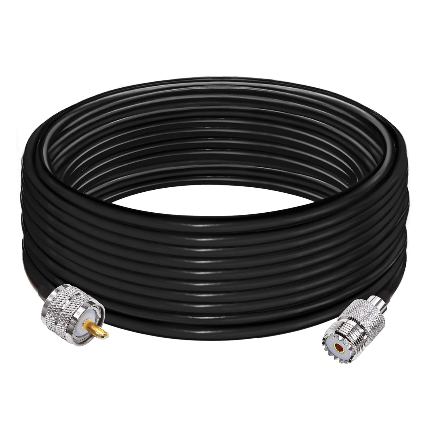 TUOLNK Coax Cable RG58 UHF Male to Female Extension Cable Low Loss CB Antenna PL-259 Jumper for CB