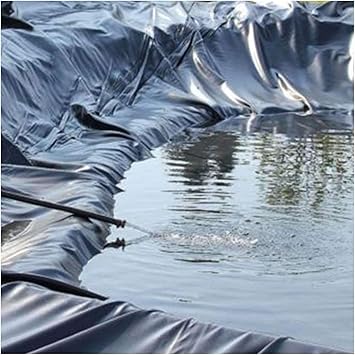 Image PLOEA Fish Pond Bed Liners Garden Pool Membrane Tear Resistant Waterproof Pond Underlay Rubber Pond Liner for Ponds, Fountains, Gardens (Color : 0.35mm, Size : 8x10m)