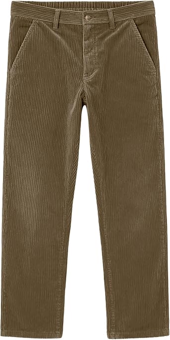 Boys Corduroy Pants Elastic Waist Vintage Trousers Kids Dress Suit Pants